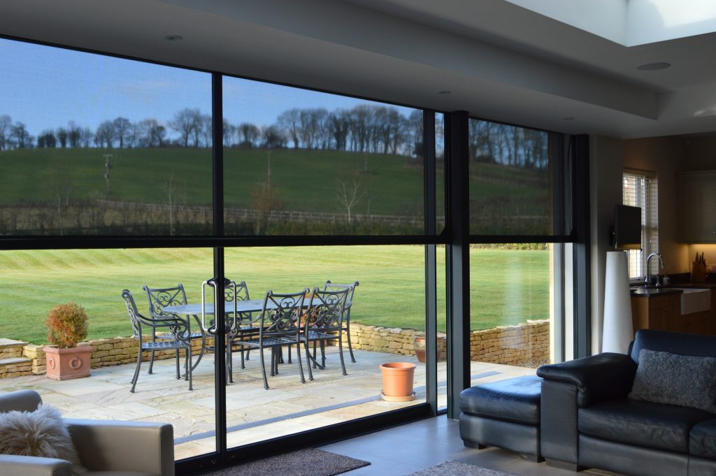 Installation of a Solar Screen in a countryside home